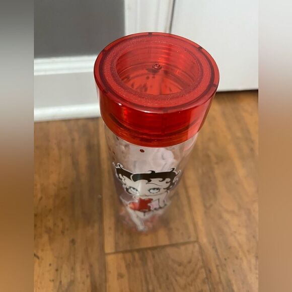 Betty boop Glitter Decorated Acrylic Water Bottle - Picture 5 of 8